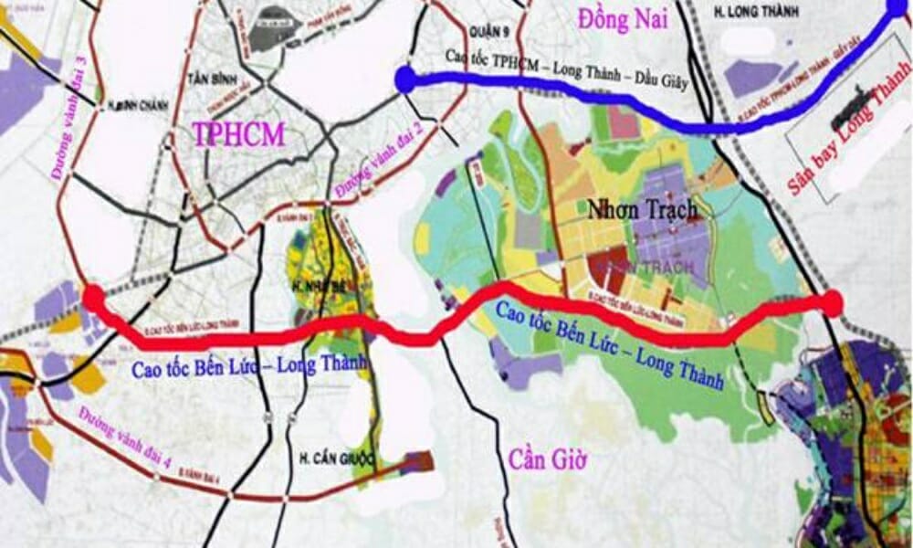 Tuyến cao tốc Bến Lức Long Thành kết nối Long An với Nhơn Trách