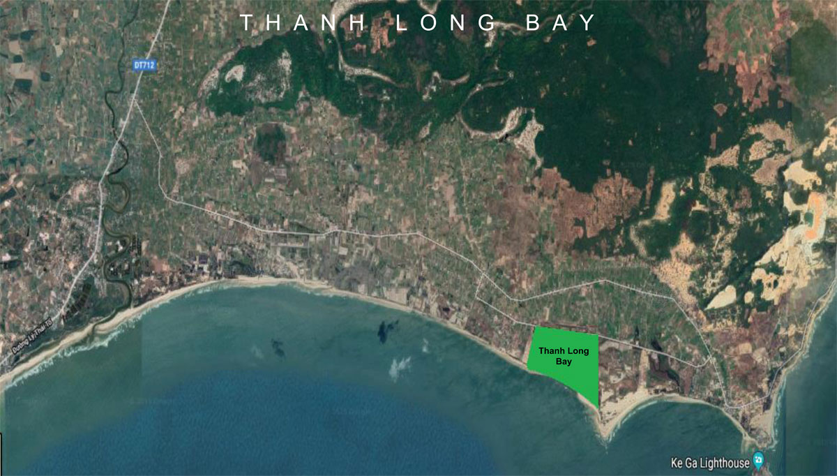 Vị trí khu đất Dự án Khu đô thị Thanh Long Bay Phan Thiết Bình Thuận