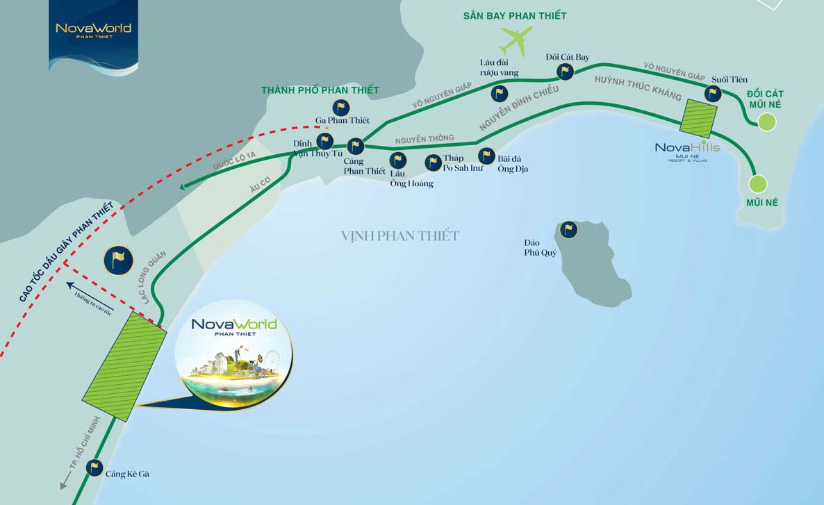 Vi Tri Du An Novaworld Phan Thiet Binh Thuan